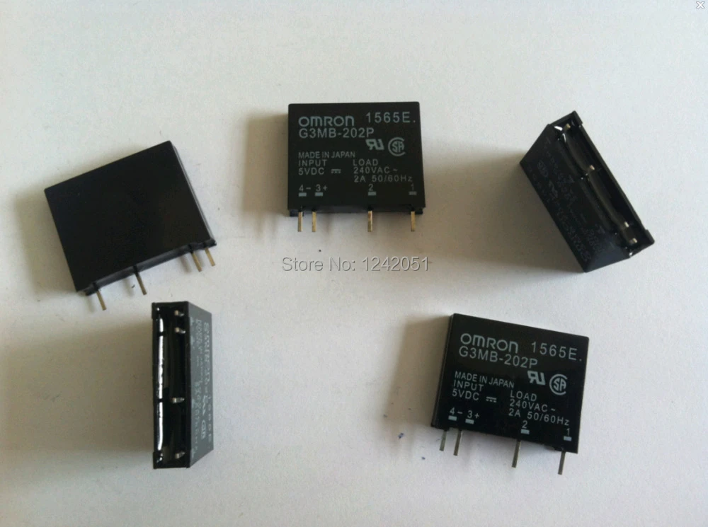 10 UNIDS//LOTE rel/é de estado s/ólido original G3MB-202P DC-AC PCB SSR Entrada 5VDC Salida 240V AC 2A