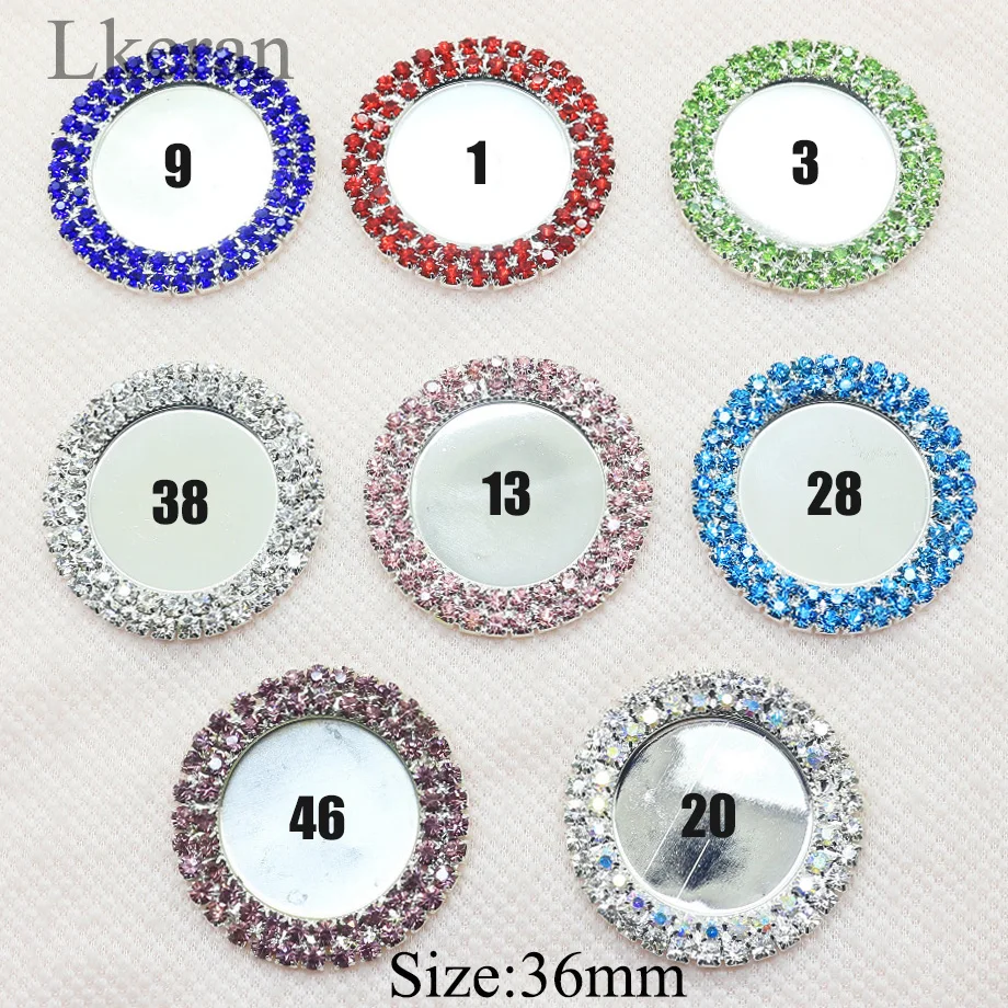 

Charm 10PCS/Lot inner 25mm Double row rhinestone button resin bottle cap tray setting key cover lids DIY Jewelry Making
