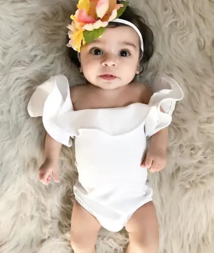 

2018 New Adorable Newborn Baby Girls Princess Off Shoulder Ruffles Romper Jumpsuit Clothes Summer Outfits