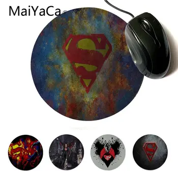 

MaiYaCa New Arrivals Marvel Superman gamer play mats Mousepad 3D Printing Gaming Durable Notebook Round Mouse Mat For lol