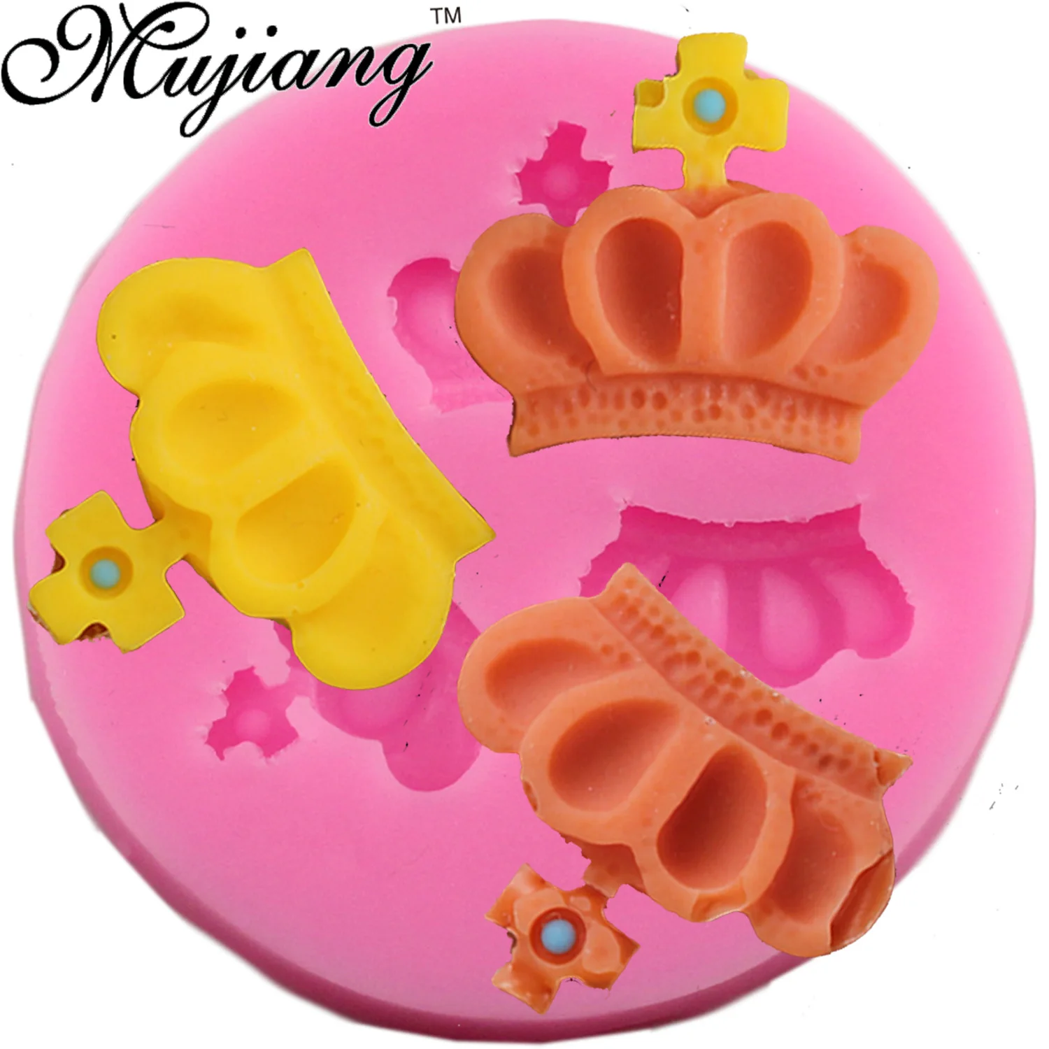 Mujiang Princess Small Crown Cake Fondant Mold Sugar Silicone Molds