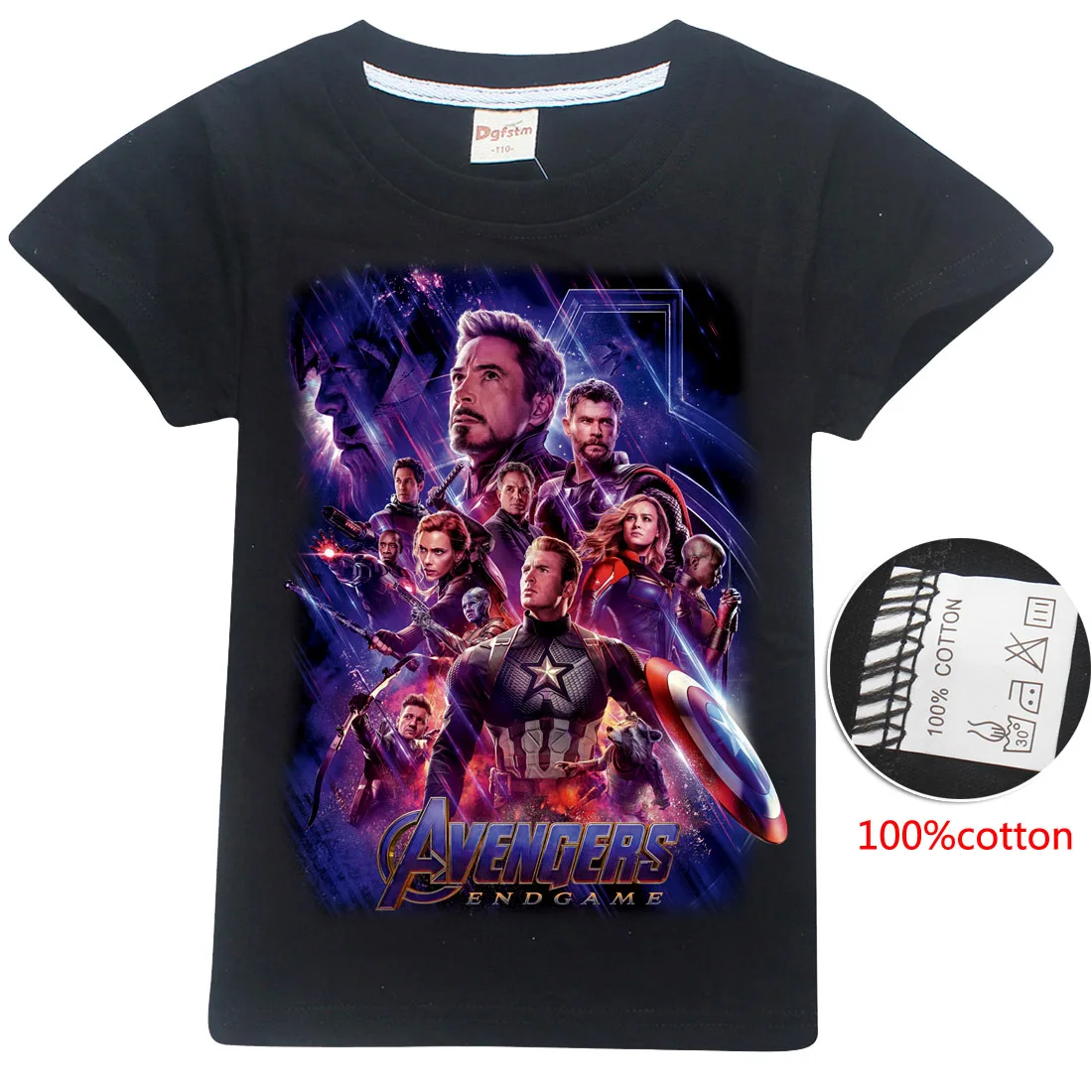

2019 New high quality Superhero Avengers iron Man Thor baby boys clothes kid tops T-shirt Roblox Cartoon Cotton t shirts 4-12Y