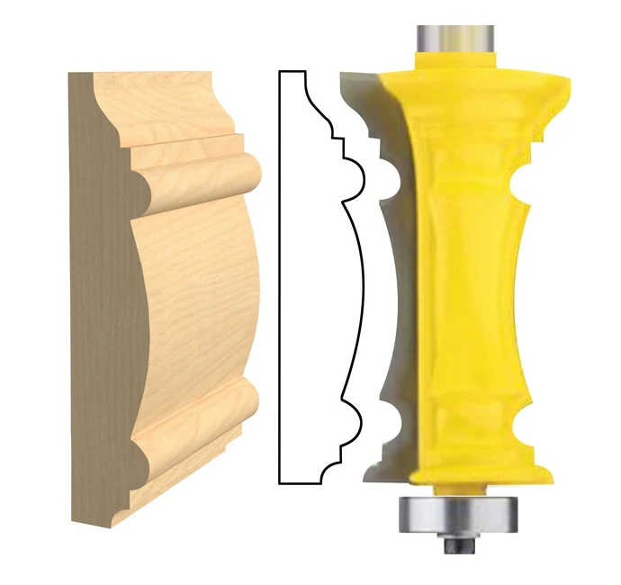 1 шт. торцевые дверные молдинг и стул рельсовый маршрутизатор бит-1/" хвостовик линия нож дверной нож шип резак для деревообрабатывающих инструментов