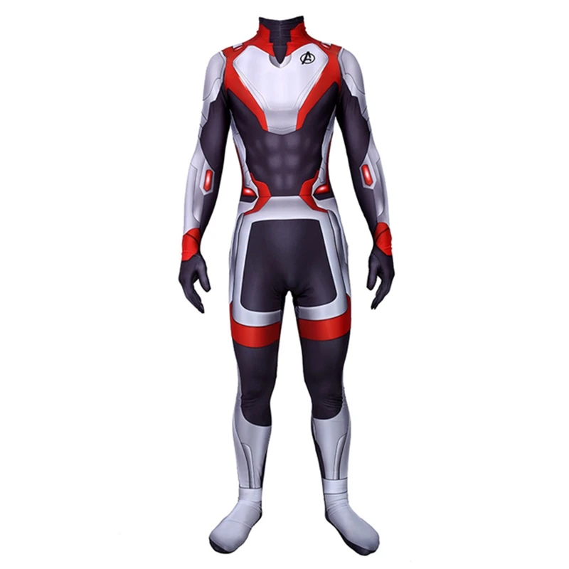 Avengers Endgame Quantum Realm Cosplay Costume Superhero The Advanced Tech Zentai Bodysuit One-Piece Suit Adults Kids Jumpsuits