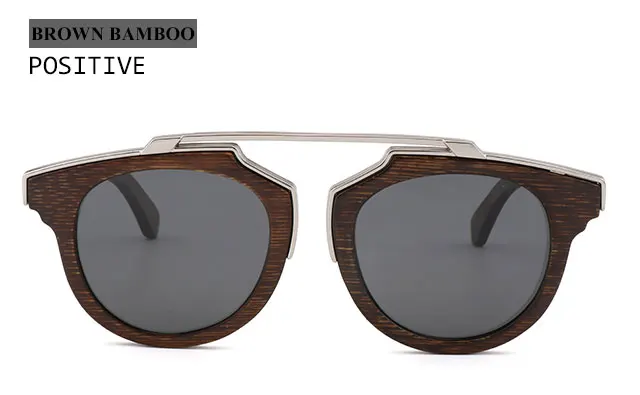 Lunetes de soleil consiques en bois de bambou винтажный для мужчин de haute qualitte cadde en bambou fait основной поляризационный TAC объектив