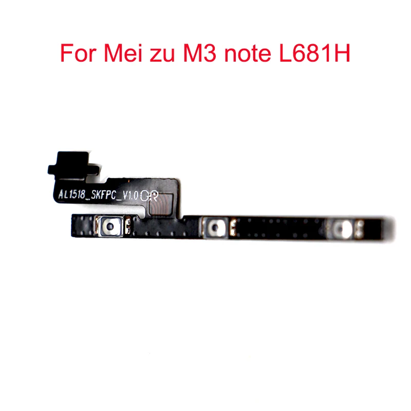 

JPFix Power Volume Up Down Button Key Flex Cable For Mei Zu M3 Note L681H Power Volume Replacement