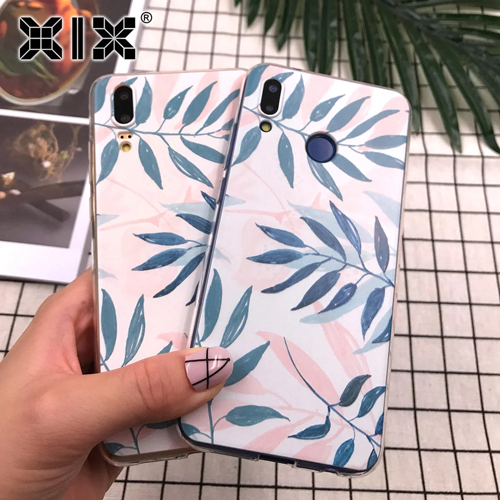 Мягкий чехол из ТПУ для Huawei P20 Lite Модный с цветами P30 2019 Новое поступление