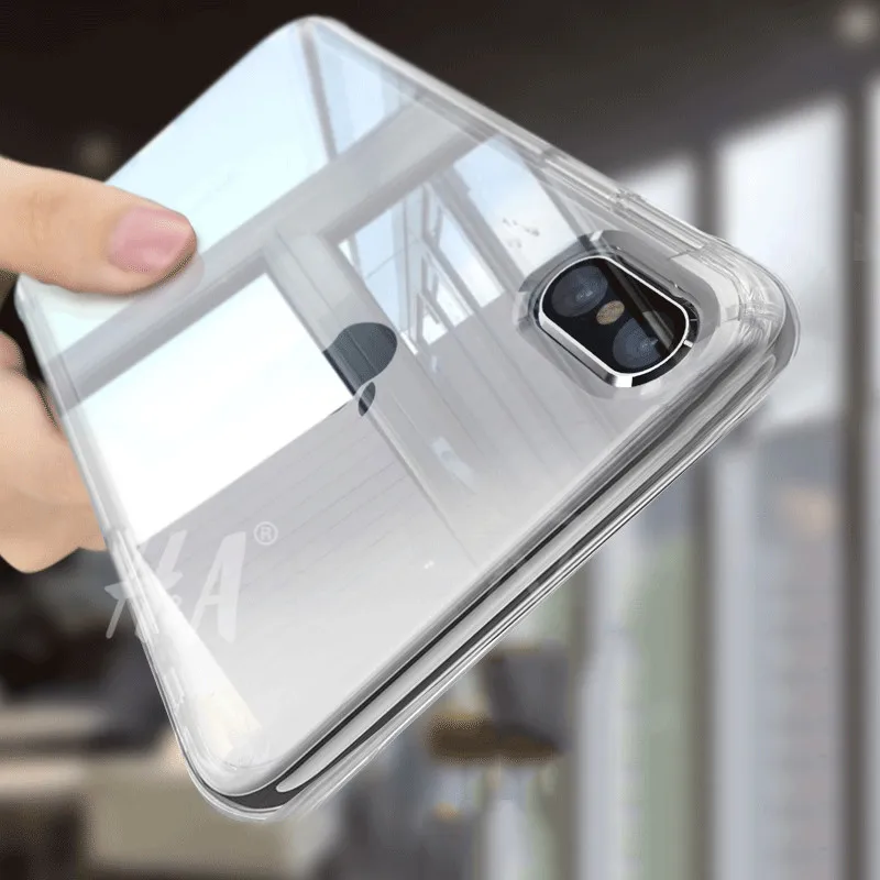 

H&A Tpu Soft Silicone transparent case For iphone X 10 cover For iphone 10 X cover case