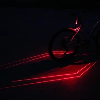Folding Laser LED Bike Light 5