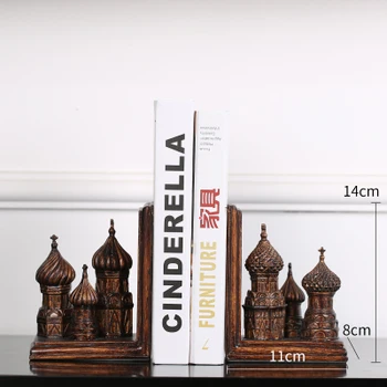 

Resinous Russian castle ancient castle books by study American office by bookshelf soft statue home decoration wedding