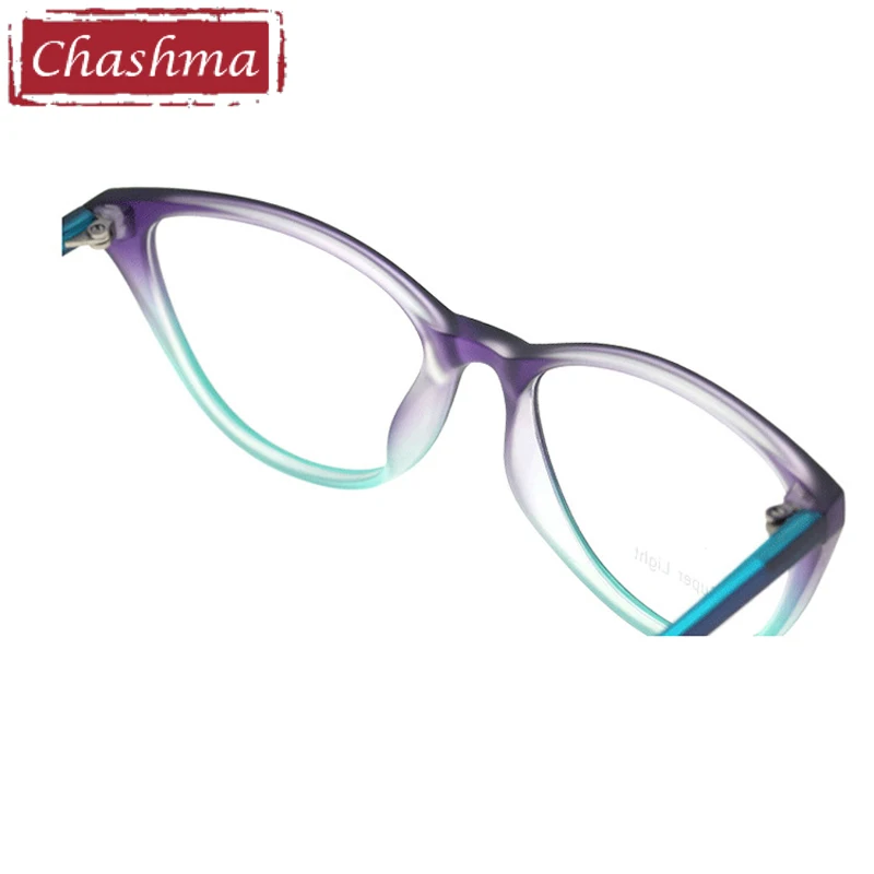 Женские очки кошачий глаз Chashma брендовые TR 90 с полуоправой светильник из