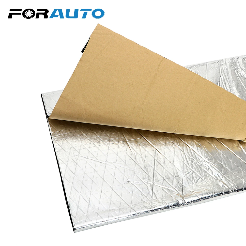 

FORAUTO 140*100cm Vehicle Engine Firewall Heat Mat Car Hood Insulation Mat Thickening Sound Deadener Seismic Cushion Auto Care