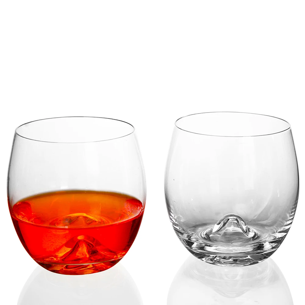 1 Pcs Creative Whisky Glass Cup Volcanic Touch Bottom On The Rock Glass