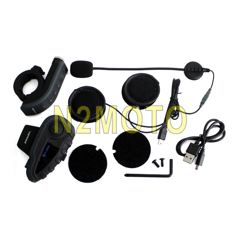 

Motorcycle Helmet Headset Intercom Bluetooth 1200M Remote V8 Intercomunicador BT Interphone Universal