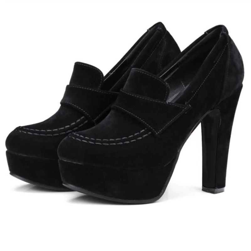 ZALAVOR/Размеры 33-43; женская обувь на толстом высоком каблуке; женские туфли-лодочки на платформе и каблуке; Брендовая женская пикантная стильная обувь на каблуке