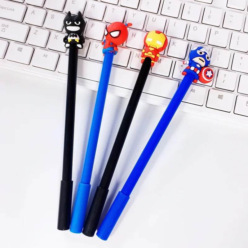 

36 pcs/lot Hero Series Gel Pen Cute 0.5mm black ink Signature Pen Escolar School Office writing Supplies
