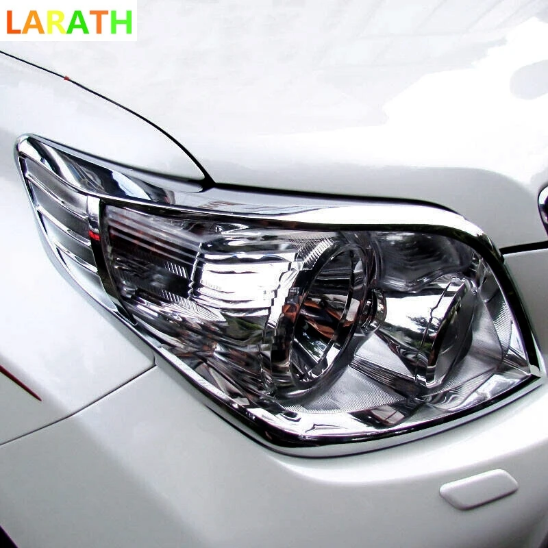 The New For Toyota Prado FJ150 2010 2011 2012 2013 ABS Chrome Headlight
