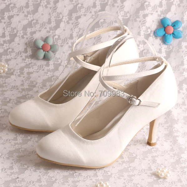 plain ivory wedding shoes