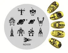 1 PC Simple Patterns Nail Art Stamping Image Plates Stainless Steel Nail Stamp Plate Manicure Stencils Nail Art Stamping Tools