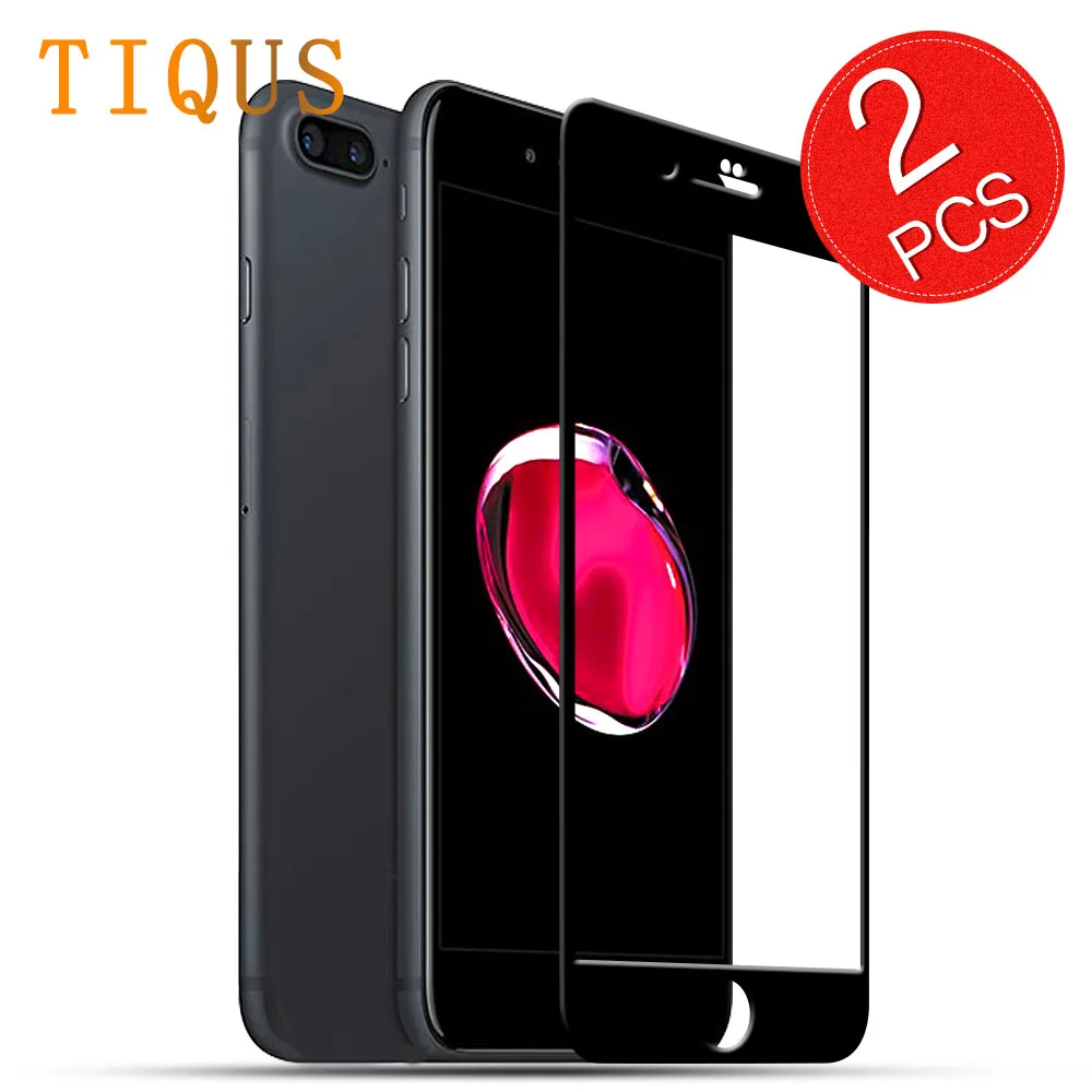 

TIQUS Full Cover Tempered Glass For iPhone 6 6s 7 8 PLus X XS Max XR Screen Protector Toughened Film