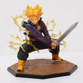

14cm Dragon Ball Z Figurines Super Saiyan Trunks Battle Version Anime Figure Model Collection Toy Educational Toys With Box