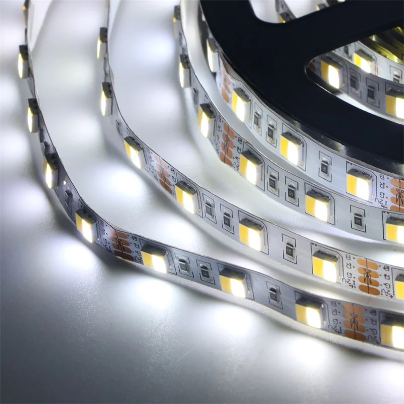 5 м SMD 5050 двойная белая светодиодная лента 12 в 60 светодиодов/м IP20/IP65