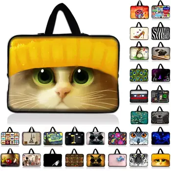 

Cute Cat Laptop Sleeve Bag Notebook PC Smart Cover Case For ipad MacBook 7 9.7 10 11.6 12 13 13.3 14.4 15 15.4 17 inch Laptop