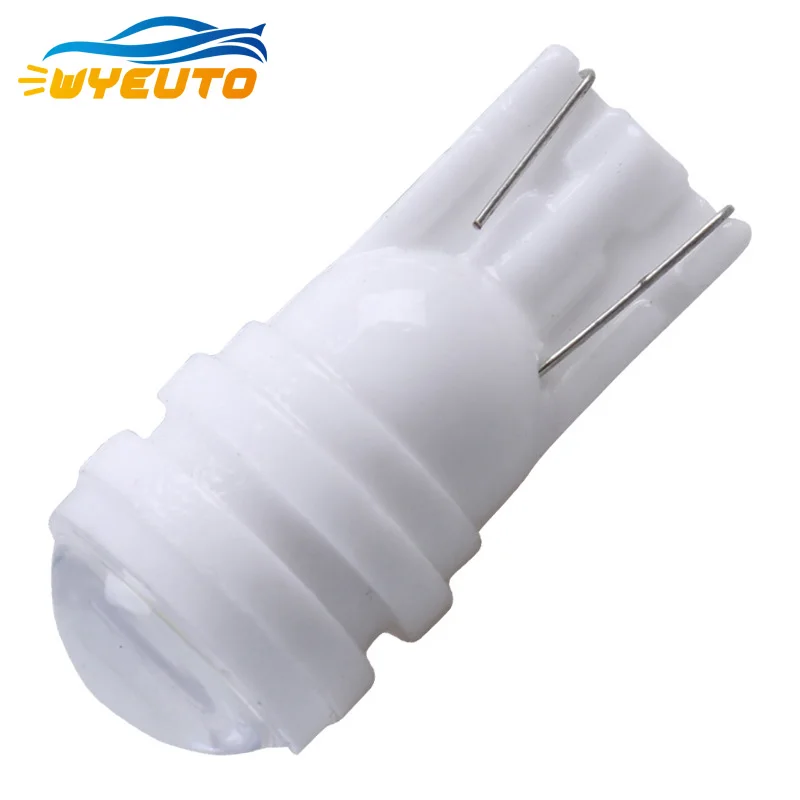 

10pcs car LED light T10 w5w 2835 3 lamp with lens high temperature ceramic small lamp reading light highlighting wide light 12v