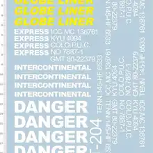 1/14 глобусы лайнер Экспресс опасность T-204 грузовик прицепы модель комплект воды Наклейка