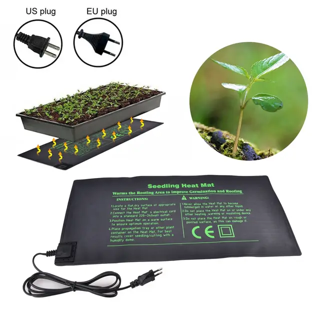 Seedling Heating Pad Warm Hydroponic Plant Heater Mat Seed