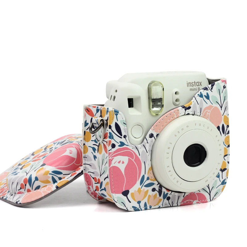 Из искусственной кожи Instax Mini 9 Камера чехол сумка для фотоаппарата моментальной печати Fujifilm Instax Mini 8/9 пленка глянцевая фотобумага для Камера с плечевым ремнем защитная сумка