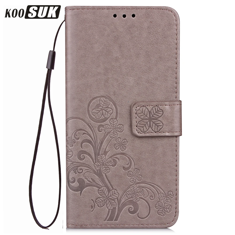 

KOOSUK Protective Phone Back Cover For iphone X Case Luxury Wallet Leather Flip Case For Apple iphoneX Skin Bag Silicon Shell
