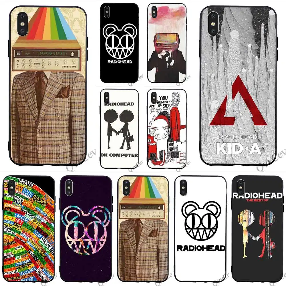 

Fashion Radiohead Phone Cover for iPhone 6S Case 8 XR X 7 Plus 6 5 5S SE Xs Max TPU