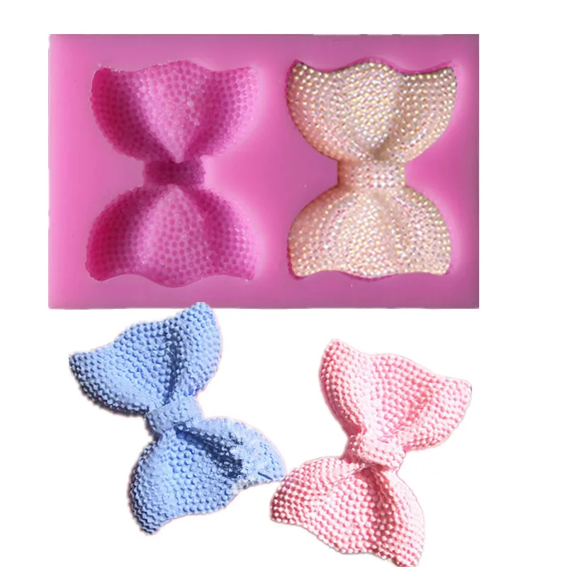 

Bow Silicone Mold Chocolate Fondant Cake Decoration Soap Baking ZJ011