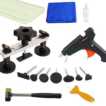 

Auto Car Body Damage Pulling Bridge Removal Glue Tab Tool Car Body Dent Removal Tool Kits With Glue Gun Glue Stick Puller