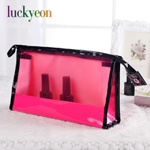 Косметичка прозрачная Кожаная Косметичка женская сумка-косметичка дорожная водонепроницаемая