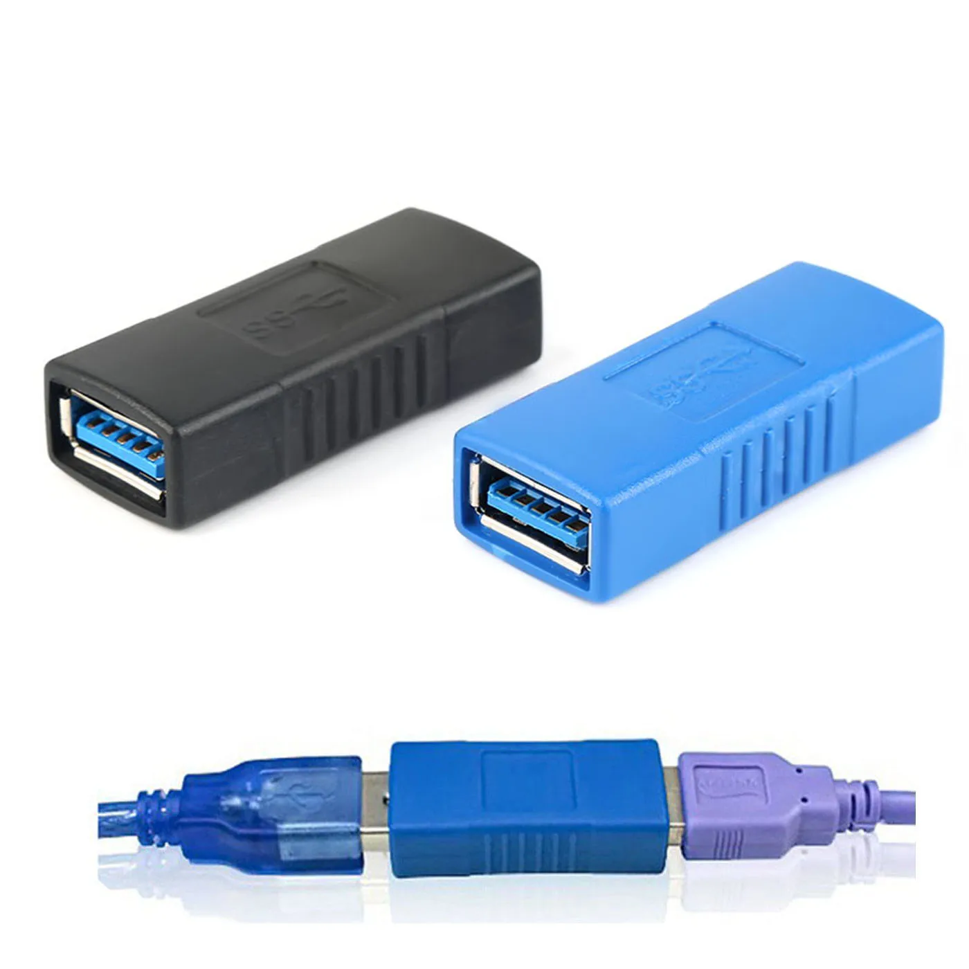 1PC Hot USB 3.0 Adapter Connector Type A Female To Female Coupler Changer Connector Durable for PC Laptop 1PC Hot USB 3.0 Adapter Connector Type A Female To Female Coupler Changer Connector Durable for PC Laptop