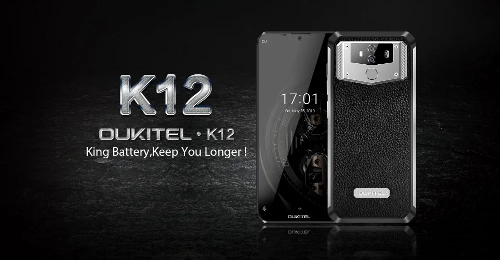 Глобальная версия Oukitel K12 Android 9,0 Восьмиядерный мобильный телефон 6,3 '16 МП камера 1000 мАч аккумулятор 6 ГБ ОЗУ 64 Гб ПЗУ 4G смартфон