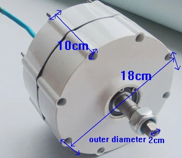 12 V/24 V 100w200w300W400W постоянный магнит генератор постоянного тока мотор ветер/человека вам возможность самостоятельно украсить свой телефон запасные части для генераторов