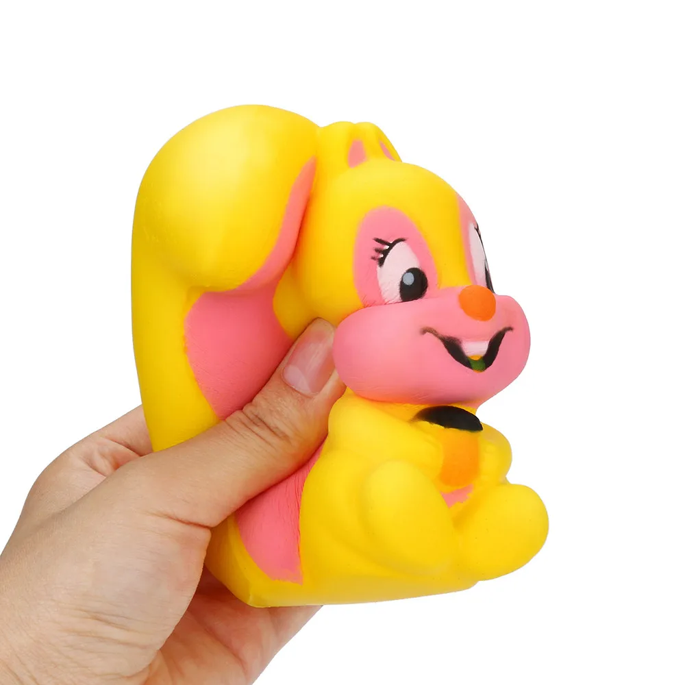 Yellow Расслабляющая игрушка мягкими ароматизированными милыми белками сжимаемая игрушка медленно поднимающийся крем Ароматизированная игрушка для снятия стресса W521 - Цвет: Yellow