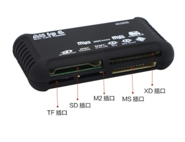 Мини-26 в 1 USB 2,0 High Speed устройство чтения карт памяти CF xD SD MS SDHC