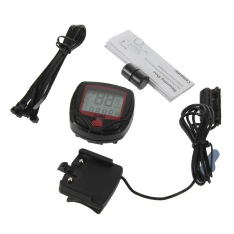 Bike Computer With LCD Digital Display Waterproof Bicycle Odometer Speedometer Cycling Stopwatch Riding Accessories Tool