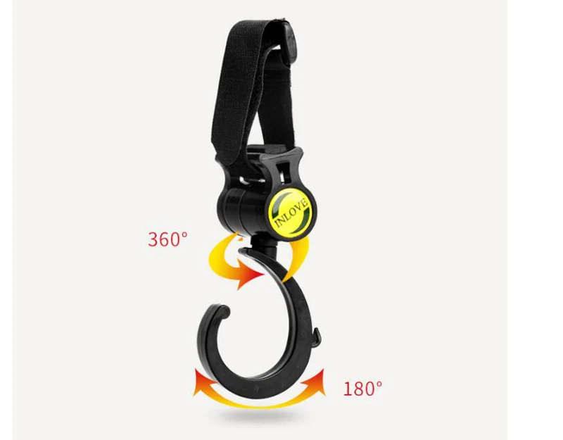 2pcs Cart Hook Baby Stroller Accessories 360-degree Rotating Cart Hook Baby Stroller Hanger (9)
