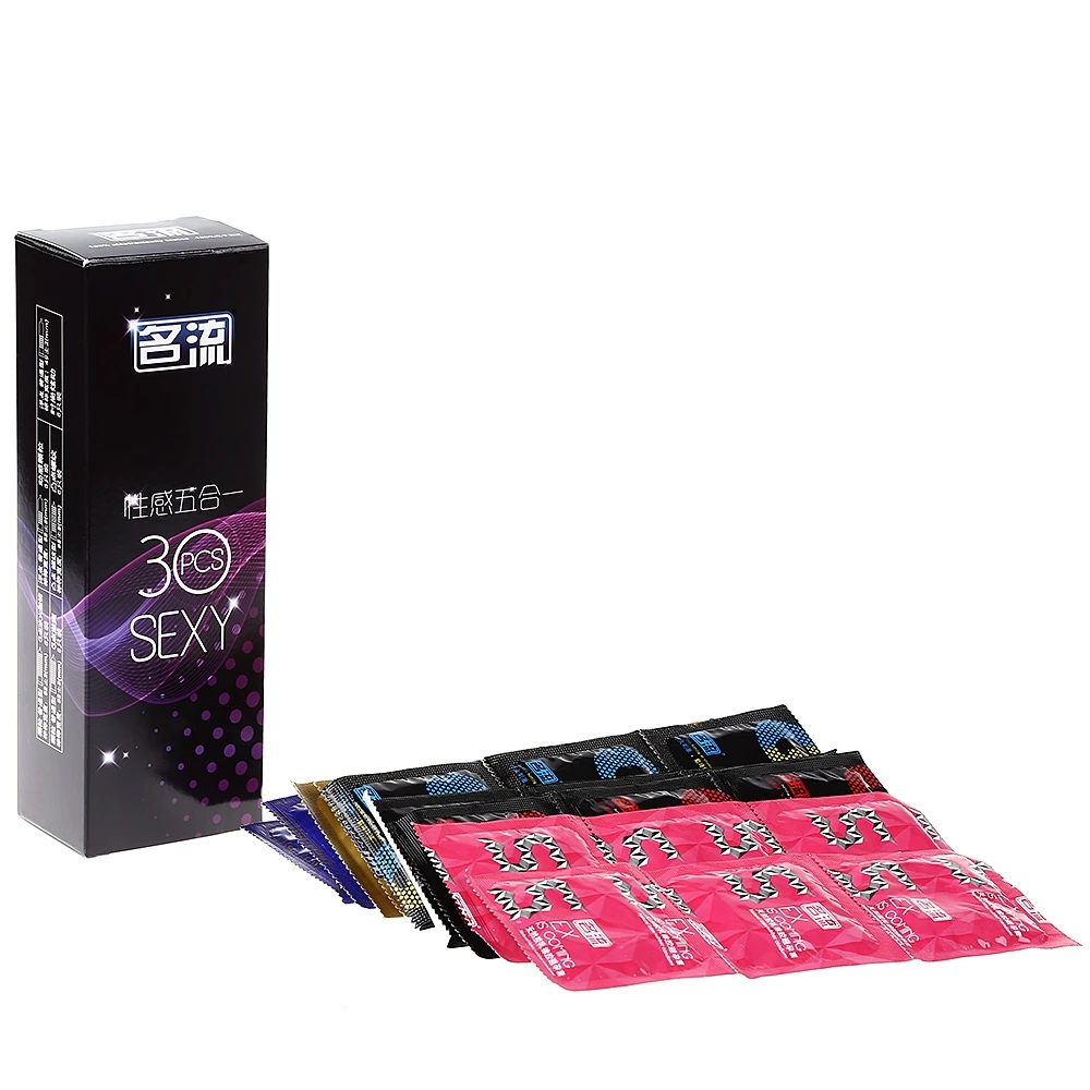 Buy Mingliu Condoms 30pcs Sexy Five in One Natural