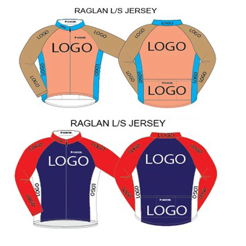 Image Custom cycling jersey, Spring and Autumn long sleeve cycling uniform customize bike wear for Man and Women Child