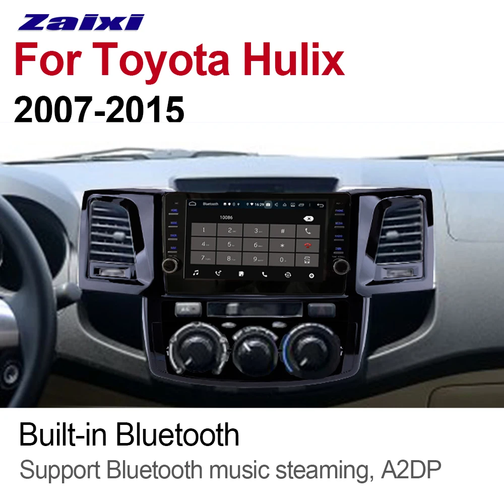 Top ZaiXi 2 Din Car Multimedia Player Android Auto Radio For Toyota Hilux 2007~2015 DVD GPS Bluetooth WiFi HD Screen 1 Top ZaiXi 2 Din Car Multimedia Player Android Auto Radio For Toyota Hilux 2007~2015 DVD GPS Bluetooth WiFi HD Screen 1