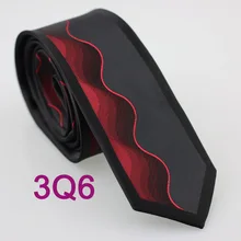 Yibei Coachella Галстуки границы черный/темно-красный Two Tone s в полоску Для мужчин галстук микрофибры Тканые Gravata Тонкий Узкий шеи галстуки для свадьбы