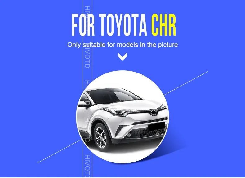 Hivotd для Toyota C-HR ЧР внешний ABS окно козырек боковое окно ВС дождевик украшения Щит Аксессуары для корпуса автомобильный-stying