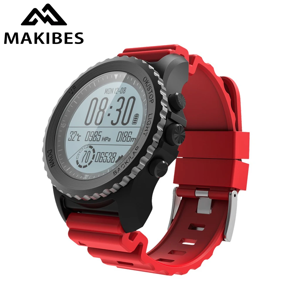  1 jahr Garantie Makibes G07 GPS Männer Armbanduhr Bluetooth Smart Uhr IP68 Wasserdichte schnorcheln