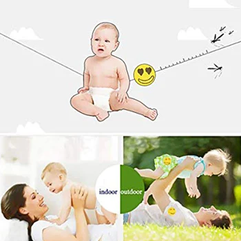 

2019 1 Set Smile Face Mosquito Repellent Stickers for Children Adults Outdoor #1